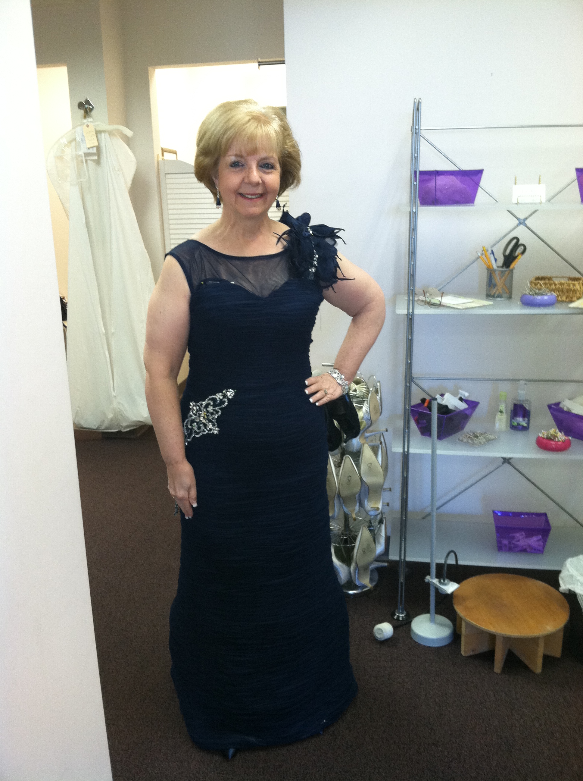 Mom in a Jovani gown from East West Bridals