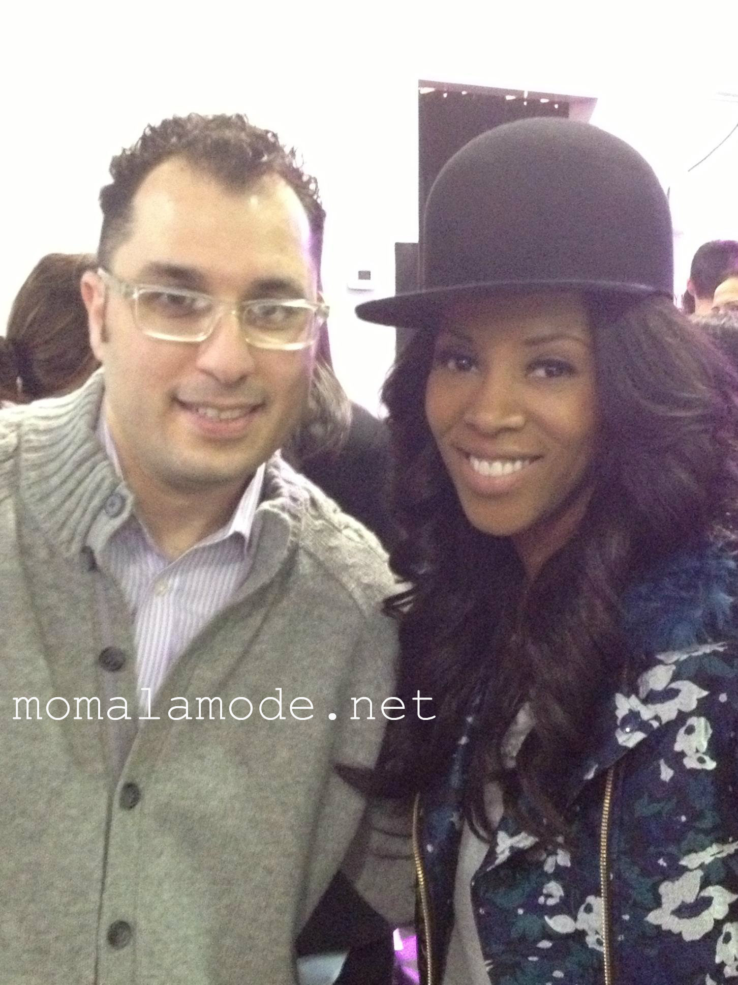 Mike with celebrity stylist, June Ambrose.