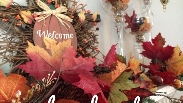 Wordless Wednesday: Decorating a Mantle for Fall