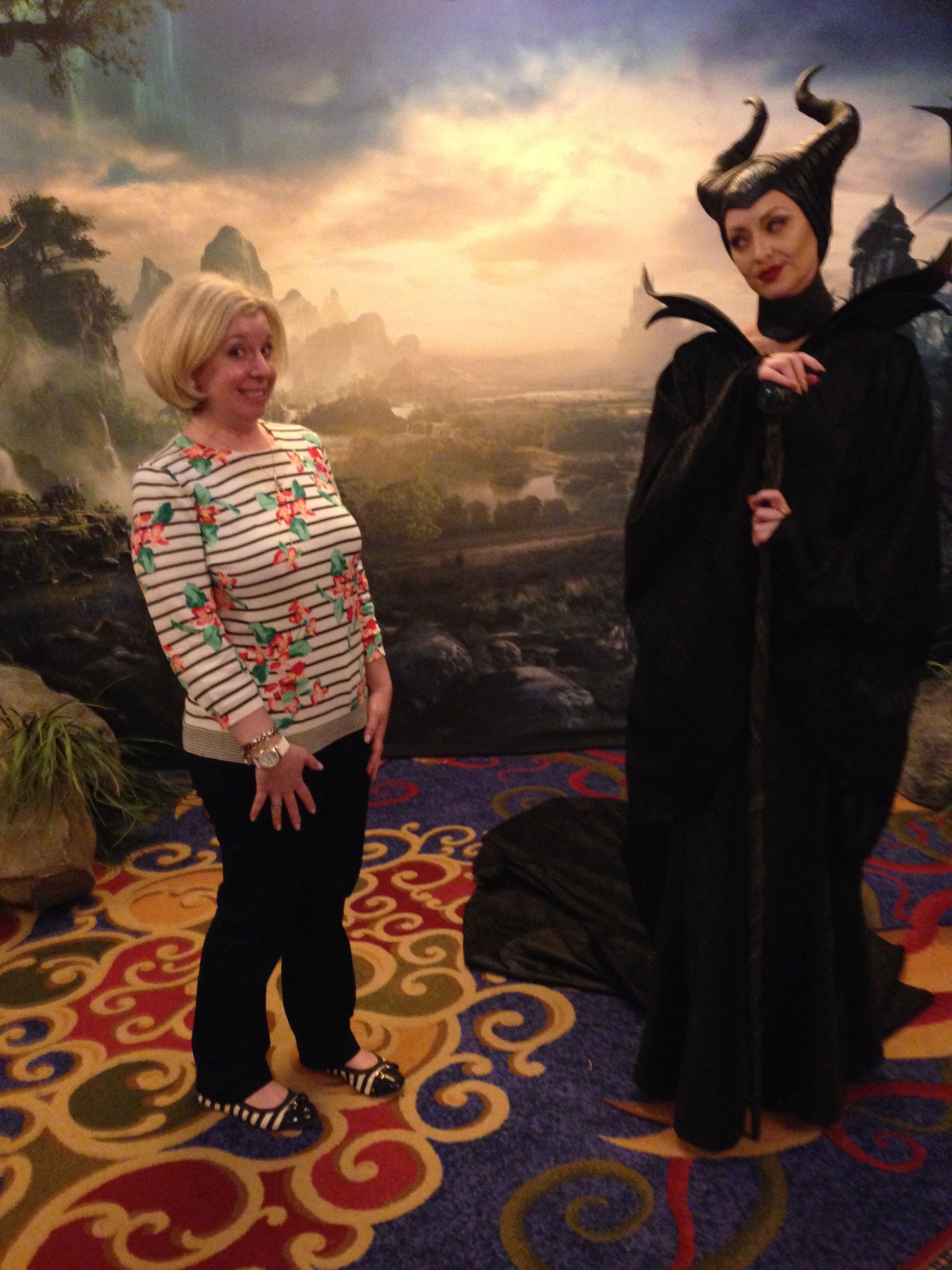 My chance meeting with Maleficent (she was spooky!)