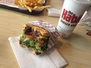 Taking a bite of the Habit's Charburger