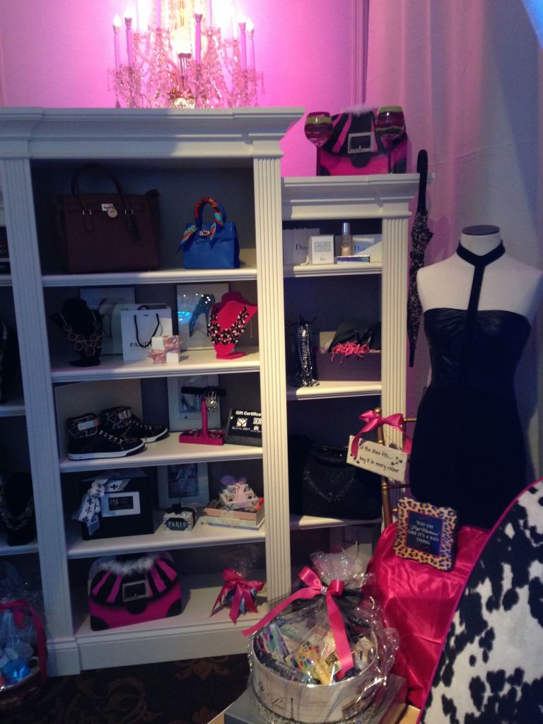 Attendees had the chance to win the contents of this fabulous closet.