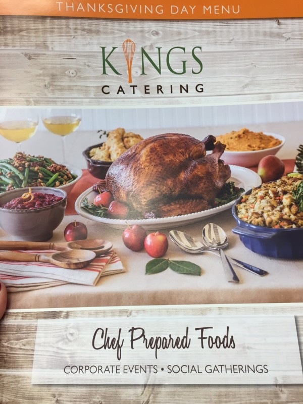 Kings Food Markets Thanksgiving Menu